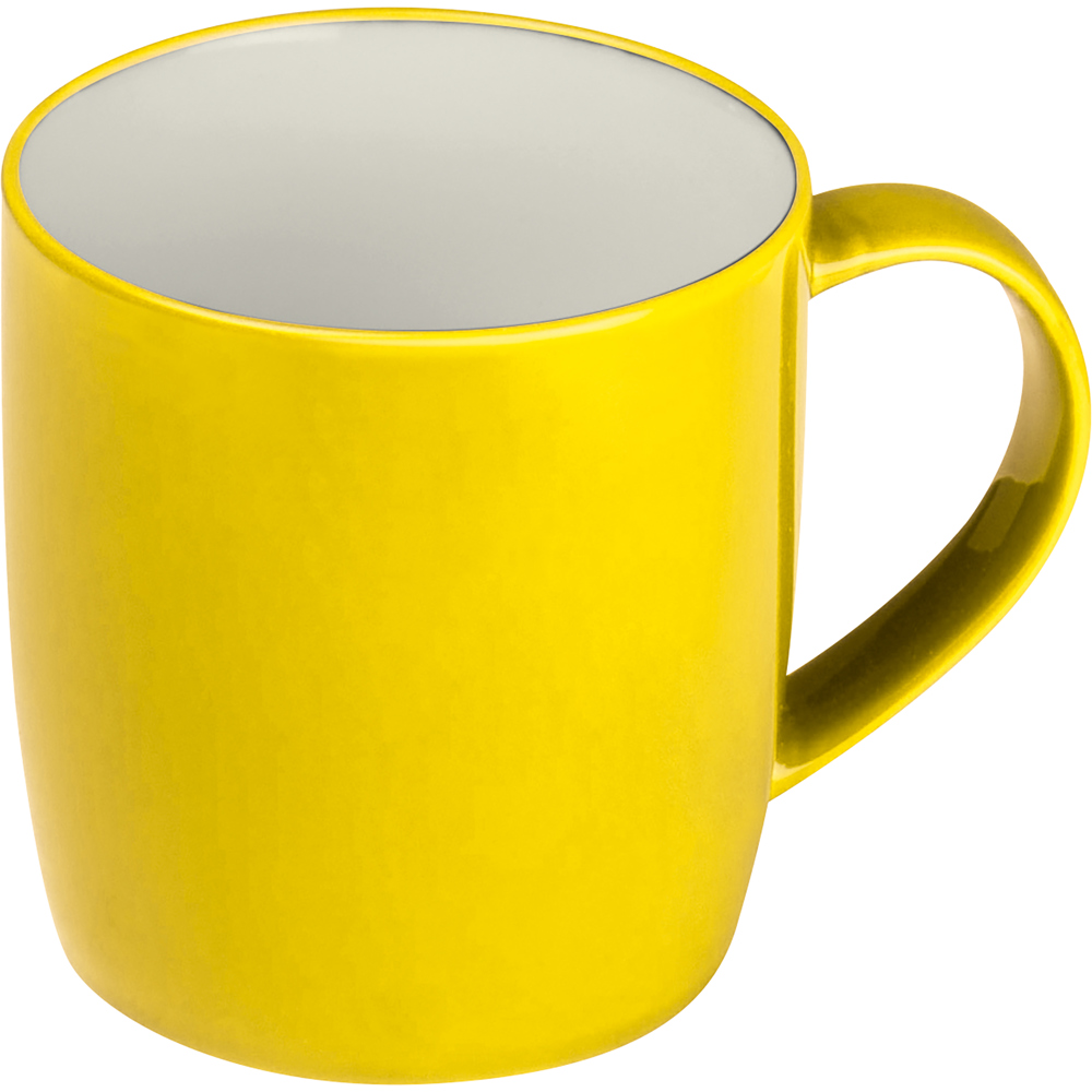 Kopje in leuke kleuren (300ml) - met logo of onbedrukt bestellen - Geel