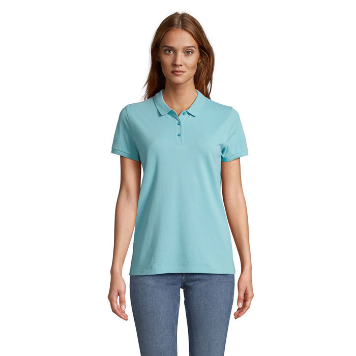 PLANET WOMEN - PLANET DAMES Polo 170g - met logo of onbedrukt bestellen - Pool Blue