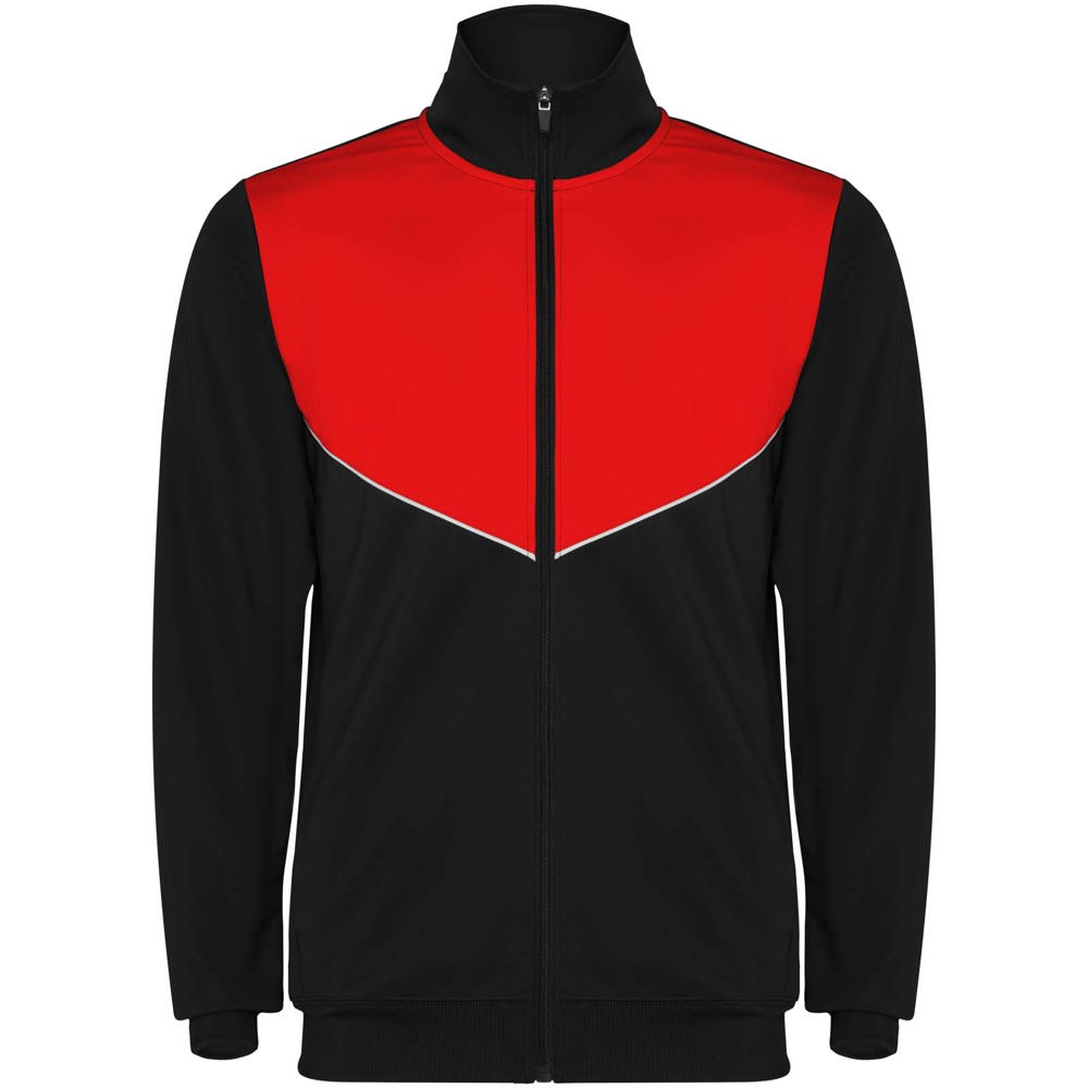 Evans unisex trainingspak - met logo of onbedrukt bestellen - Zwart, Rood
