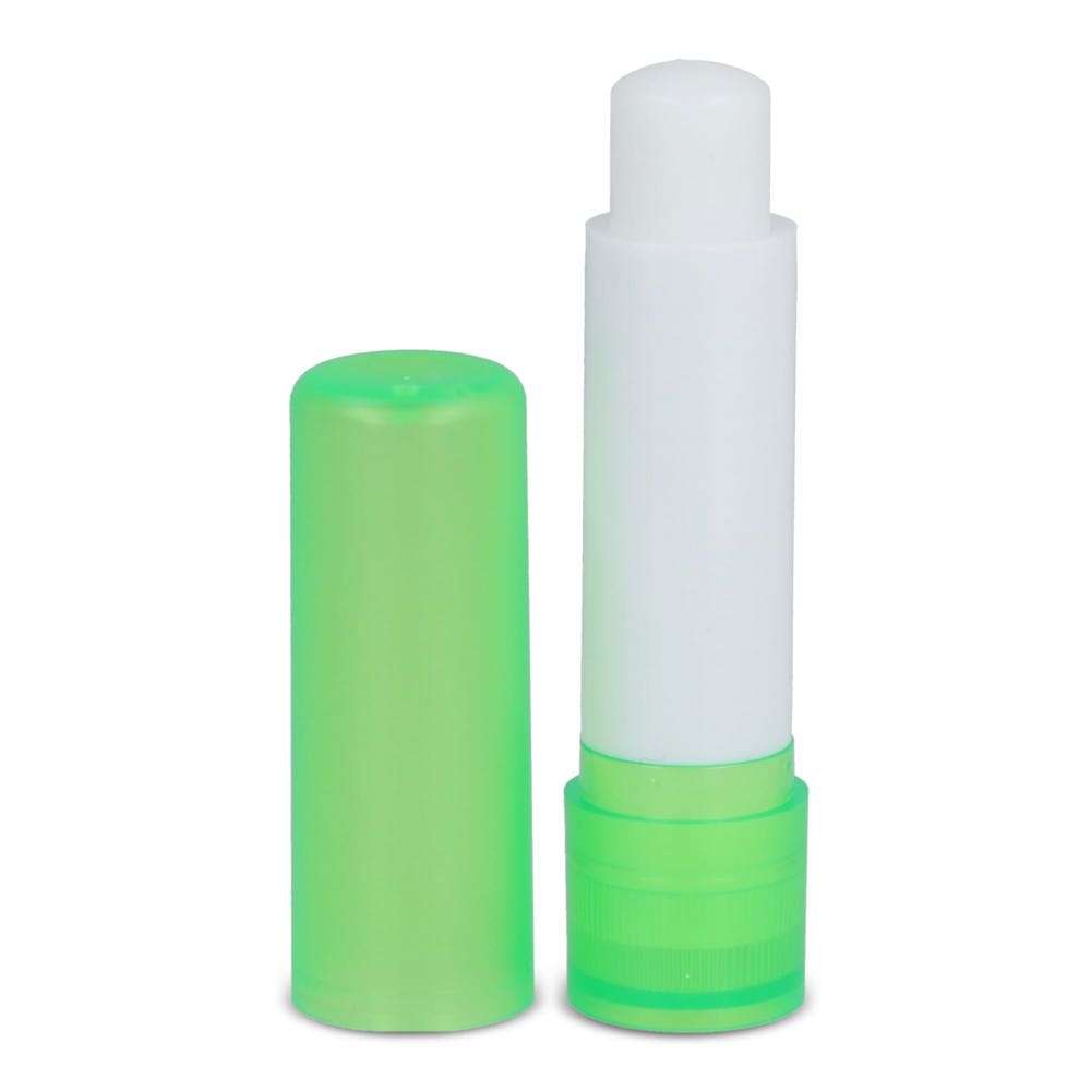 Klassieke lippenbalsemstick gerecycled materiaal - bedrukt of onbedrukt verkrijgbaar - Ecru / Groen