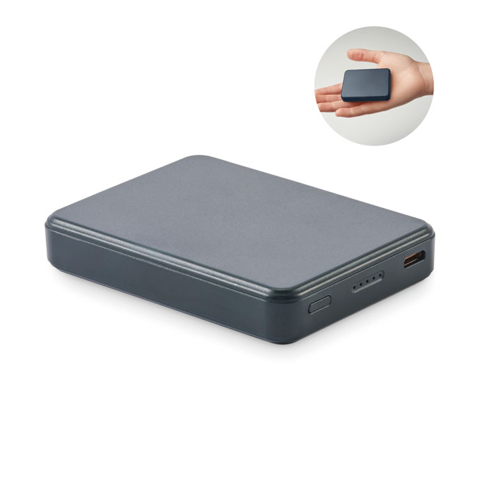KLEINPOW - Powerbank 5000 mAh - kopen of bedrukken - Marineblauw