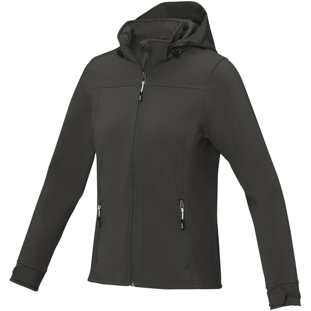 Langley softshell dames jas - kopen of bedrukken - antraciet