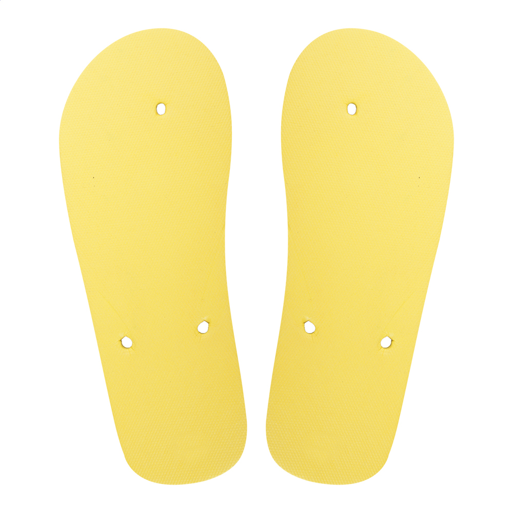 CreaPlaya - custom made strand slippers - kopen of bedrukken - 36-38-geel (A)