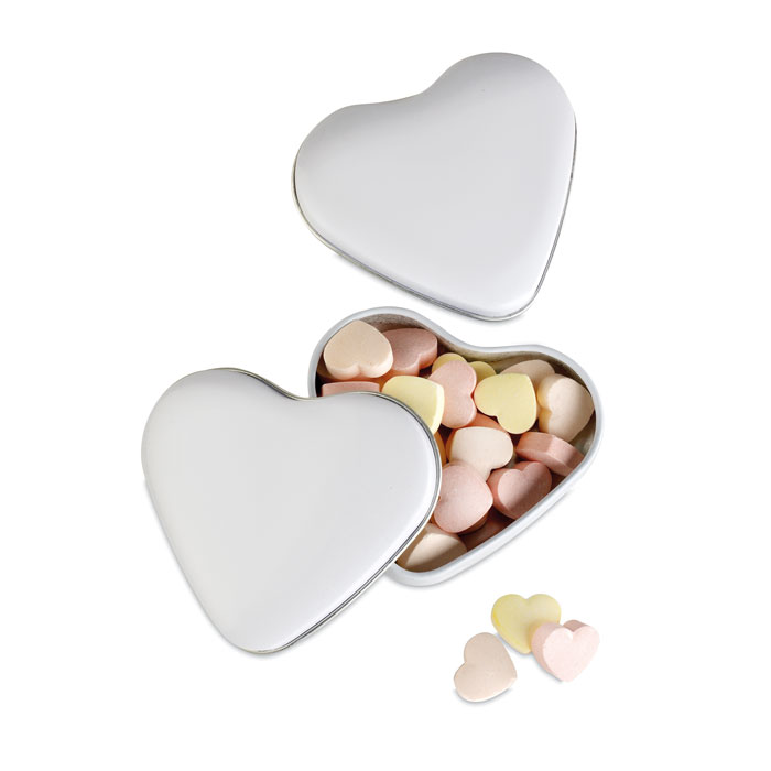 LOVEMINT - Snoepjes in metalen doosje - voor bedrijven en relatiegeschenken - Wit