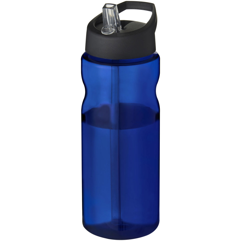H2O Active® Eco Base 650 ml sportfles met tuitdeksel - bedrukt of onbedrukt verkrijgbaar - Blauw, Zwart