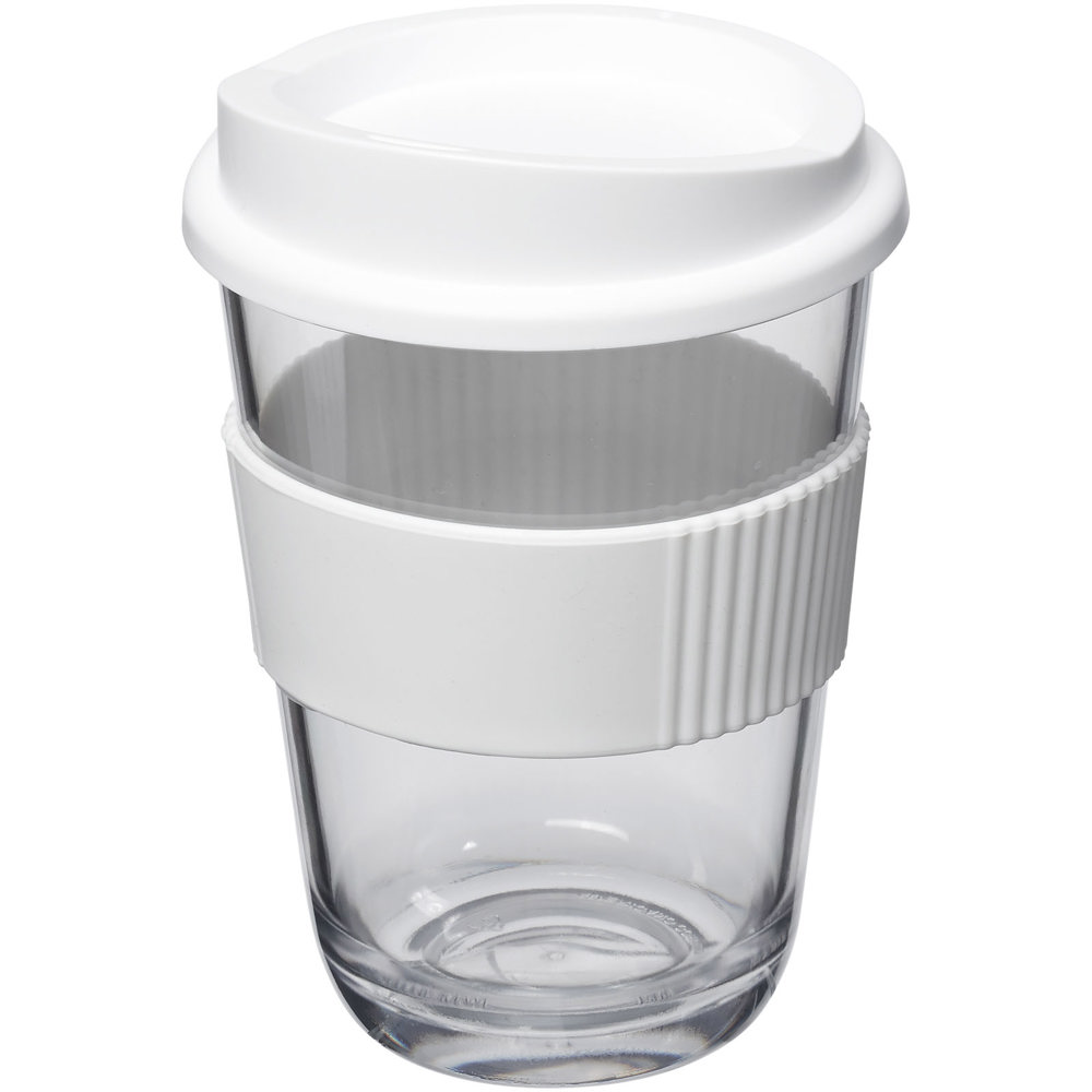 Americano® Cortado 300 ml beker met grip - voor bedrijven en relatiegeschenken - wit