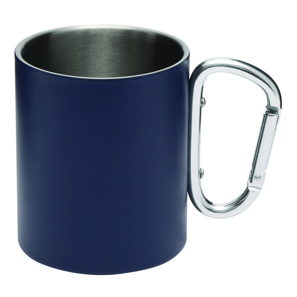 DEEP VALLEY - RVS beker - voor bedrijven en relatiegeschenken - Marineblauw