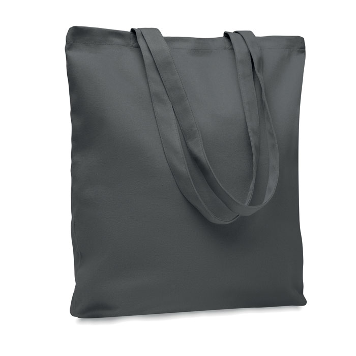 RASSA COLOURED - Stevige canvas boodschappentas - voor bedrijven en relatiegeschenken - Steengrijs
