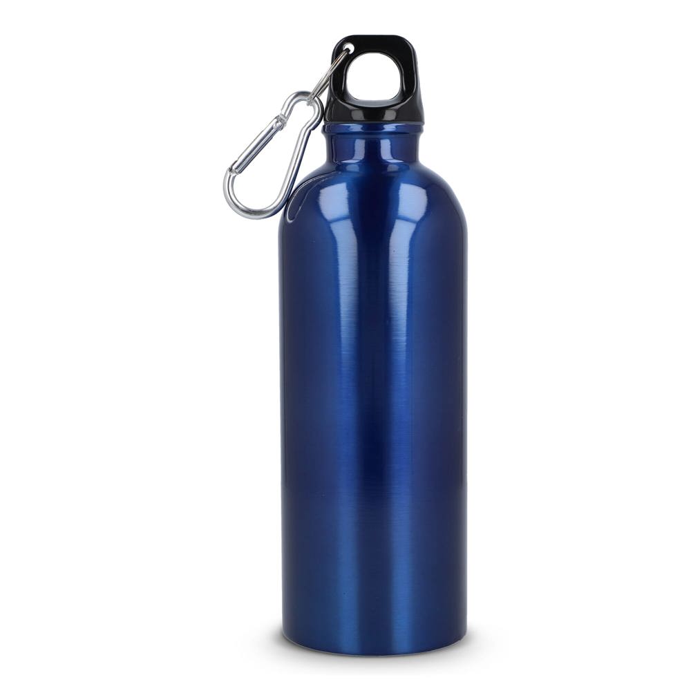 Gerecycled RVS Enkelwandige fles met Karabijnhaak 500ml