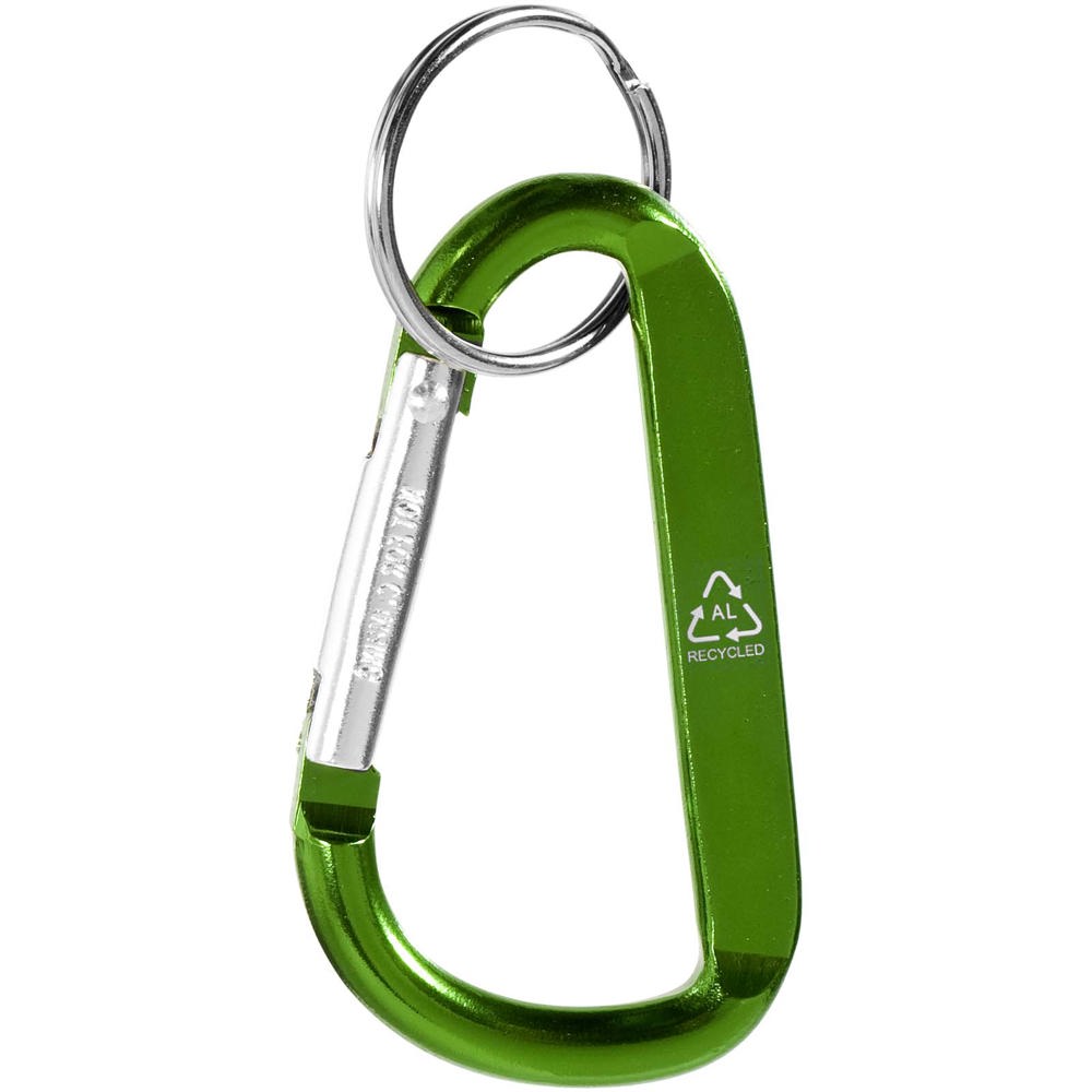 Timor RCS-sleutelhanger van gerecycled aluminium met karabijnhaak