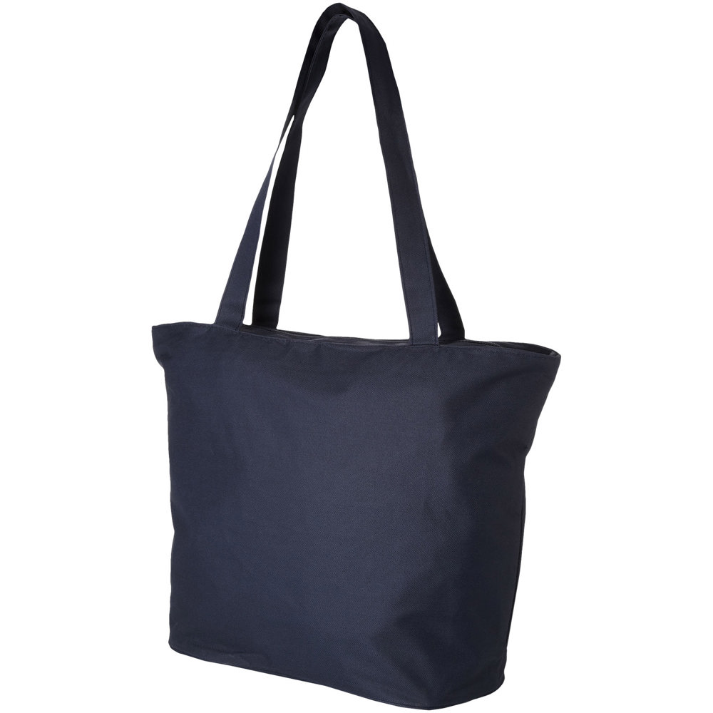 Panama polyester draagtas met rits 20L - met logo of onbedrukt bestellen - Marineblauw
