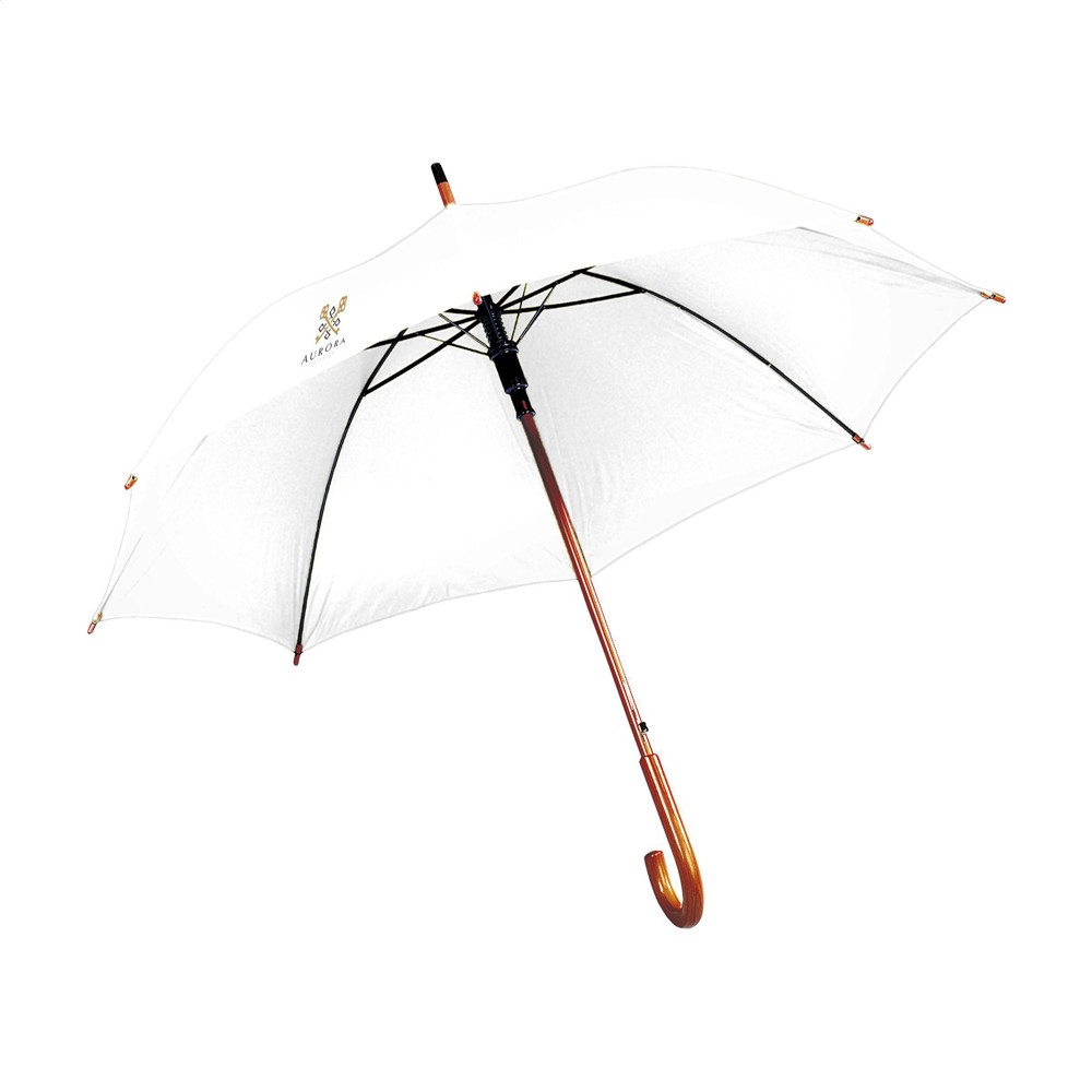 FirstClass RCS RPET paraplu 23 inch - wit (± PMS White)