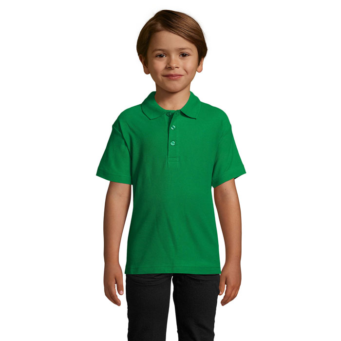 SUMMER II KIDS - SUMMER II KIDS Polo 170g - voor bedrijven en relatiegeschenken - Helder Groen