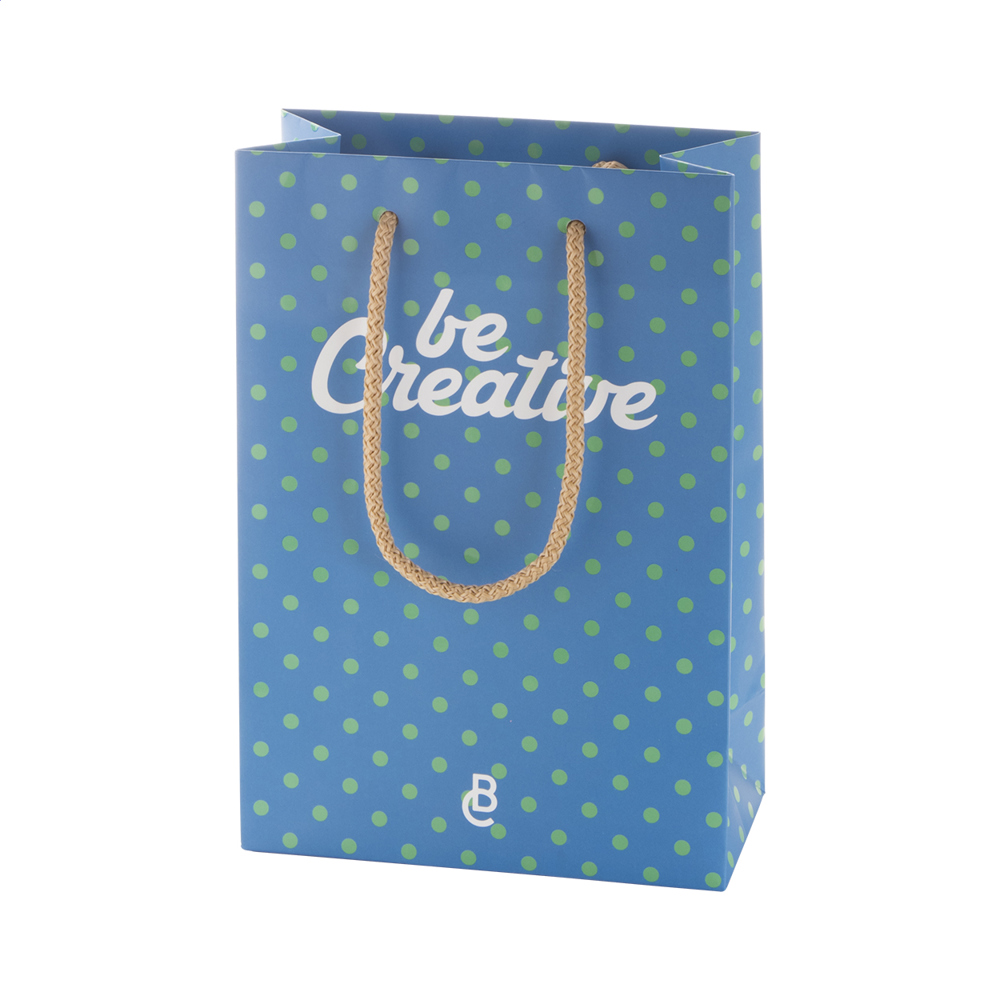 CreaShop S - custom made, papieren winkeltas. klein. - voor bedrijven en relatiegeschenken