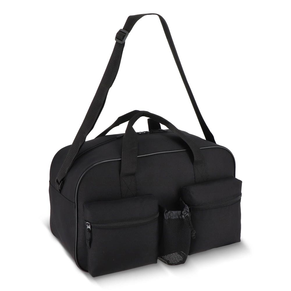 600D gerecycled PET sport- en reistas 46 x 21 x 27.5 cm 25 L - kopen of bedrukken - zwart