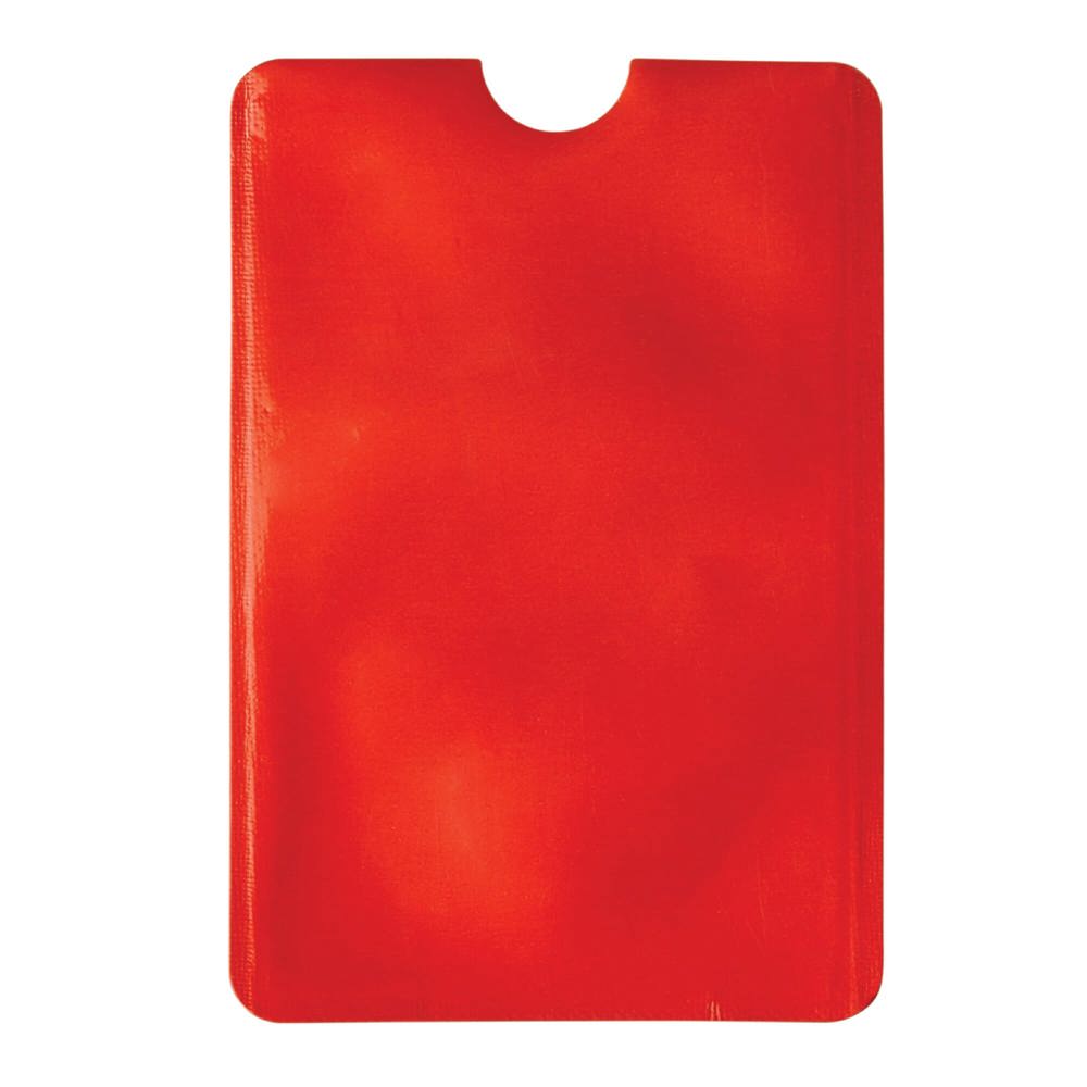 Kaarthouder soft anti-skimming - kopen of bedrukken - rood