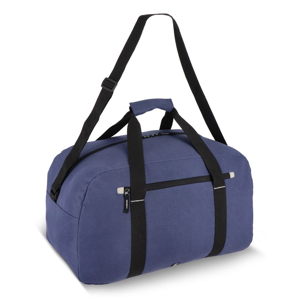 600D gerecycled PET Nevada sport- en reistas 53 x 27 x 30 cm 35 L - voor bedrijven en relatiegeschenken - donkerblauw