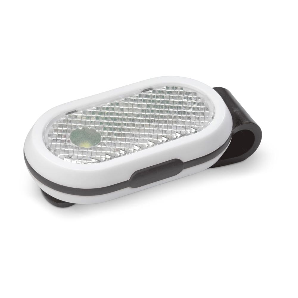 Fietslamp click-on - bedrukt of onbedrukt verkrijgbaar - Zwart / Wit