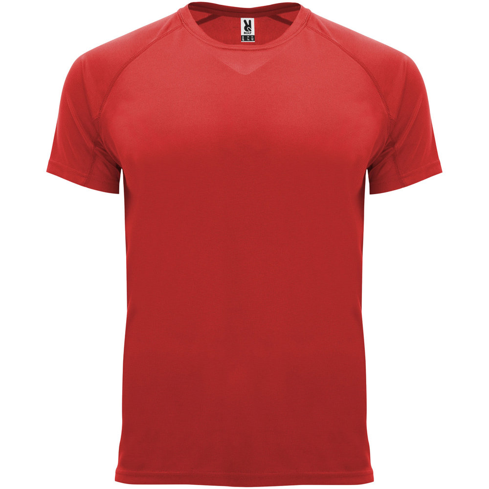 Bahrain sportshirt met korte mouwen voor heren - bedrukt of onbedrukt verkrijgbaar - rood