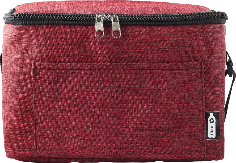 Polyester (600D) en rPET koeltas Isabella - met logo of onbedrukt bestellen - Rood