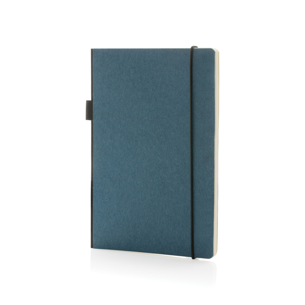 A5 deluxe kraft hardcover notitieboek - met logo of onbedrukt bestellen - blauw (± PMS 5405)