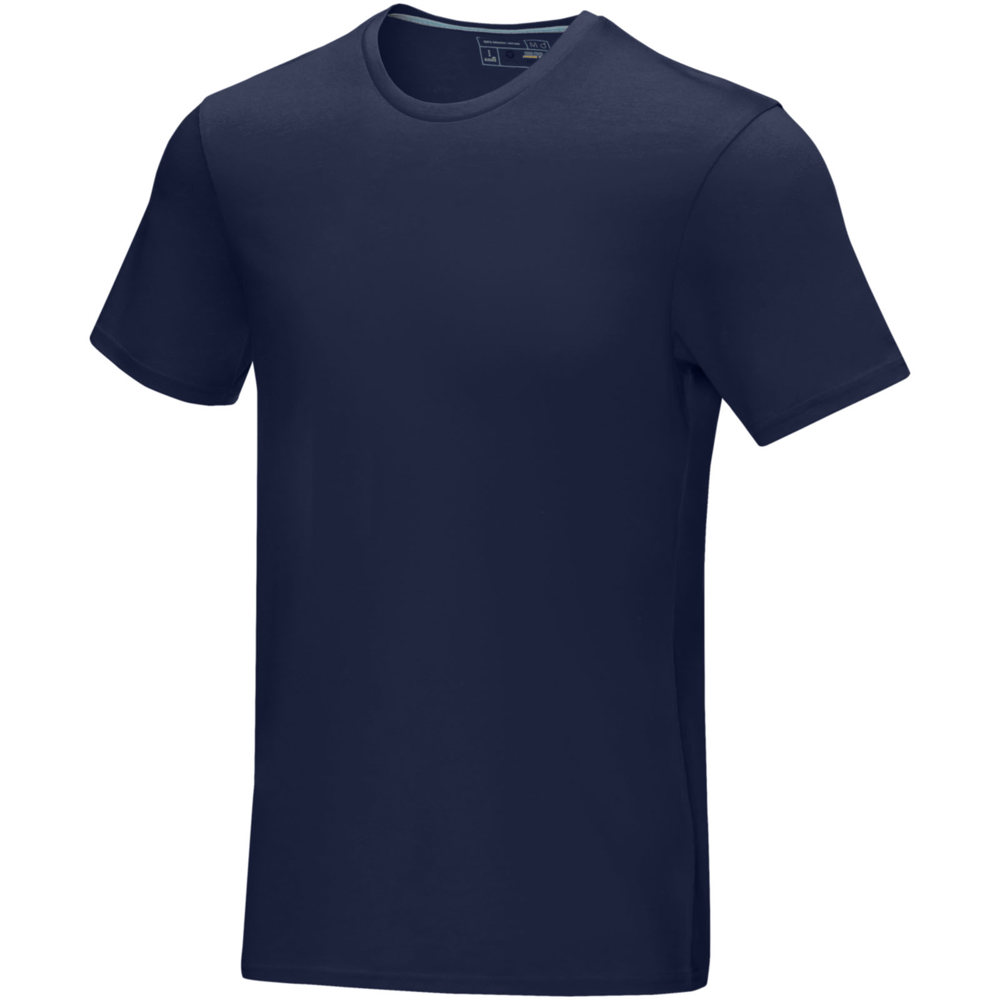 Azurite heren T-shirt met korte mouwen biologisch textiel - met logo of onbedrukt bestellen - Marineblauw