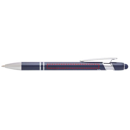 Kish balpen met zilveren afwerking (blauwe inkt)