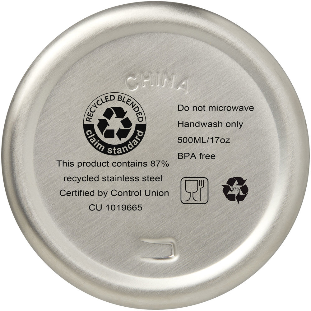 Vasa 500 ml RCS-gecertificeerde gerecyclede roestvrijstalen koperen vacuümgeïsoleerde fles