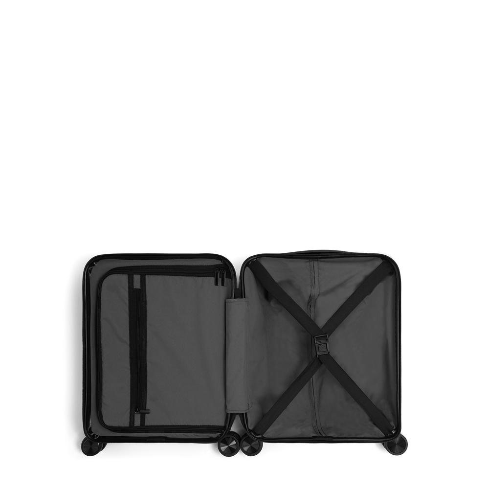 STICKERCASE® 14" Handbagage mini rood - met gepersonaliseerde sticker en/of individuele namen
