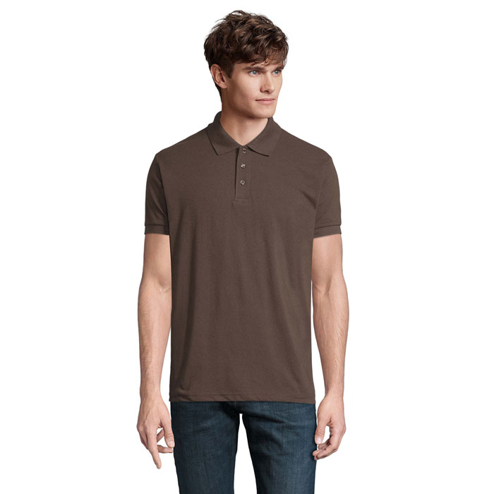 PRIME MEN - PRIME heren polo 200g - bedrukt of onbedrukt verkrijgbaar - Chocolate