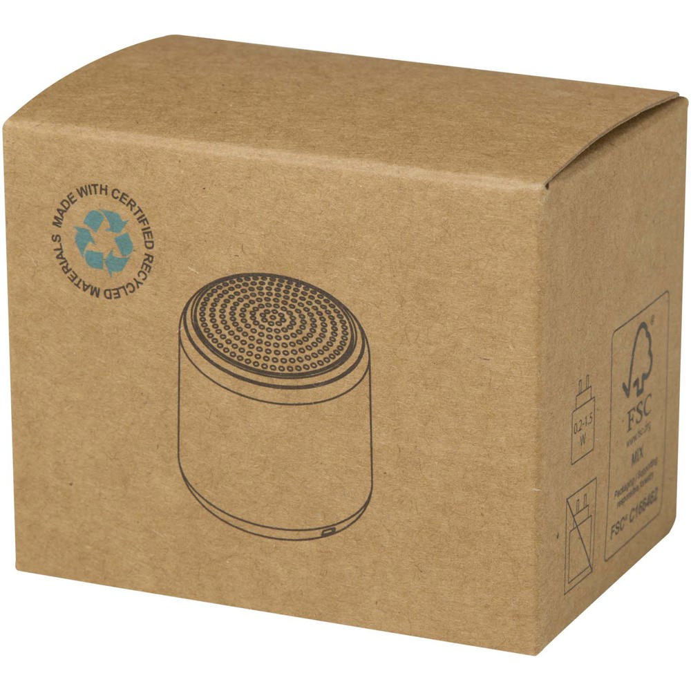 Velkis 3W gerecycleerde plastic draadloze Bluetooth®-speaker