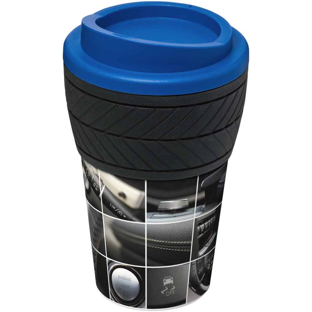 Brite Americano® tyre 350 ml geïsoleerde beker - bedrukt of onbedrukt verkrijgbaar - middenblauw