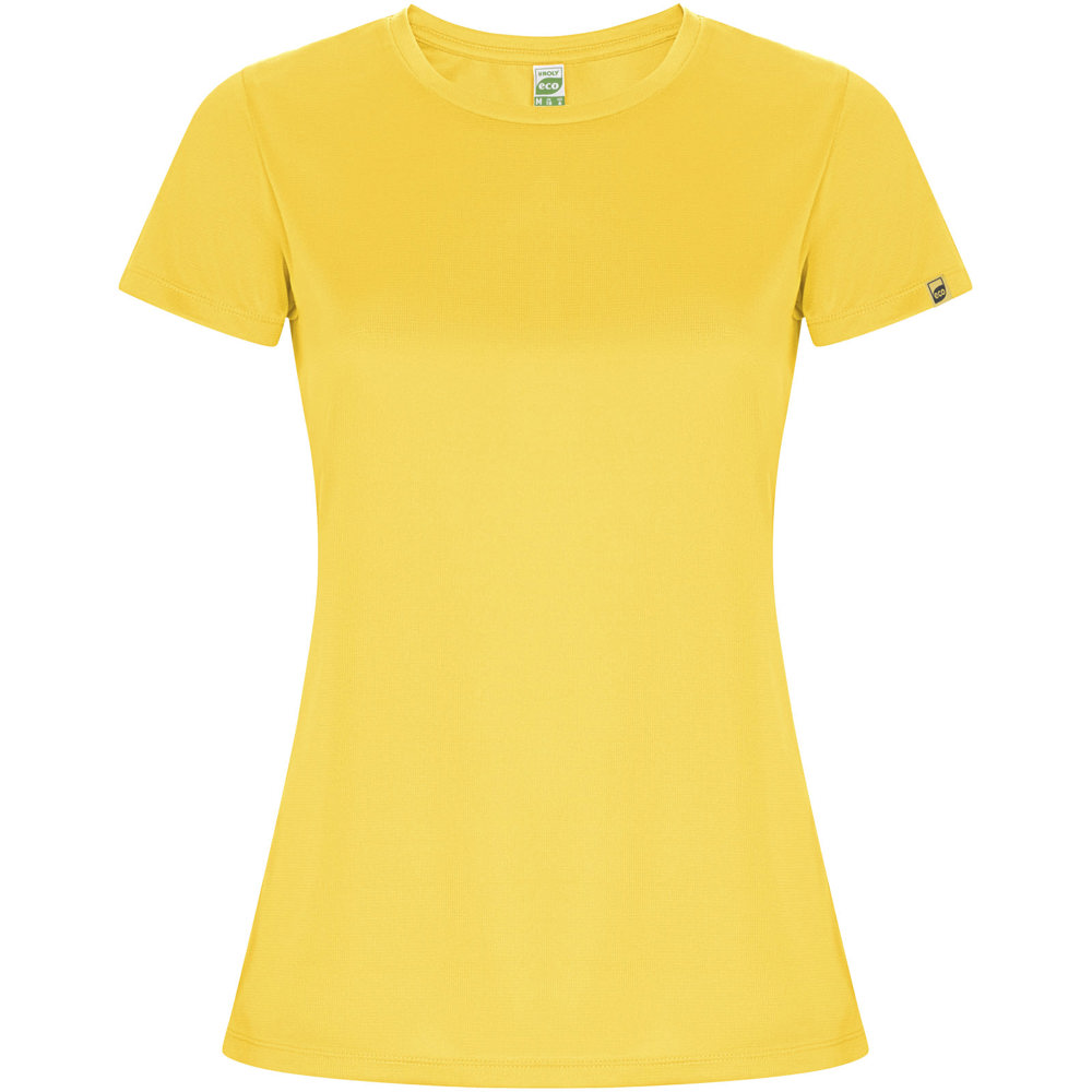 Imola sportshirt met korte mouwen voor dames - met logo of onbedrukt bestellen - geel