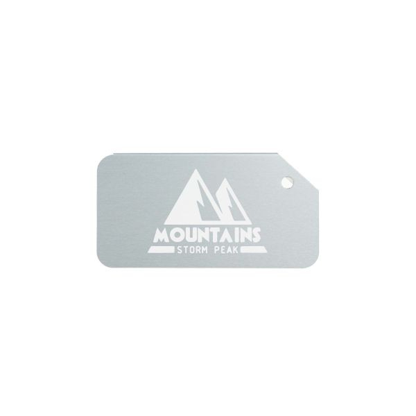 Luggage Tag Aluminium- Zilver