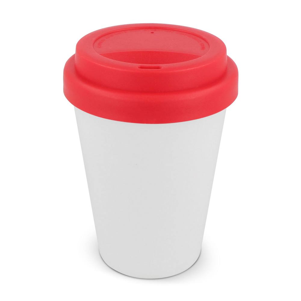 RPP Koffiebeker Wit 250ml - kopen of bedrukken - Wit / Rood