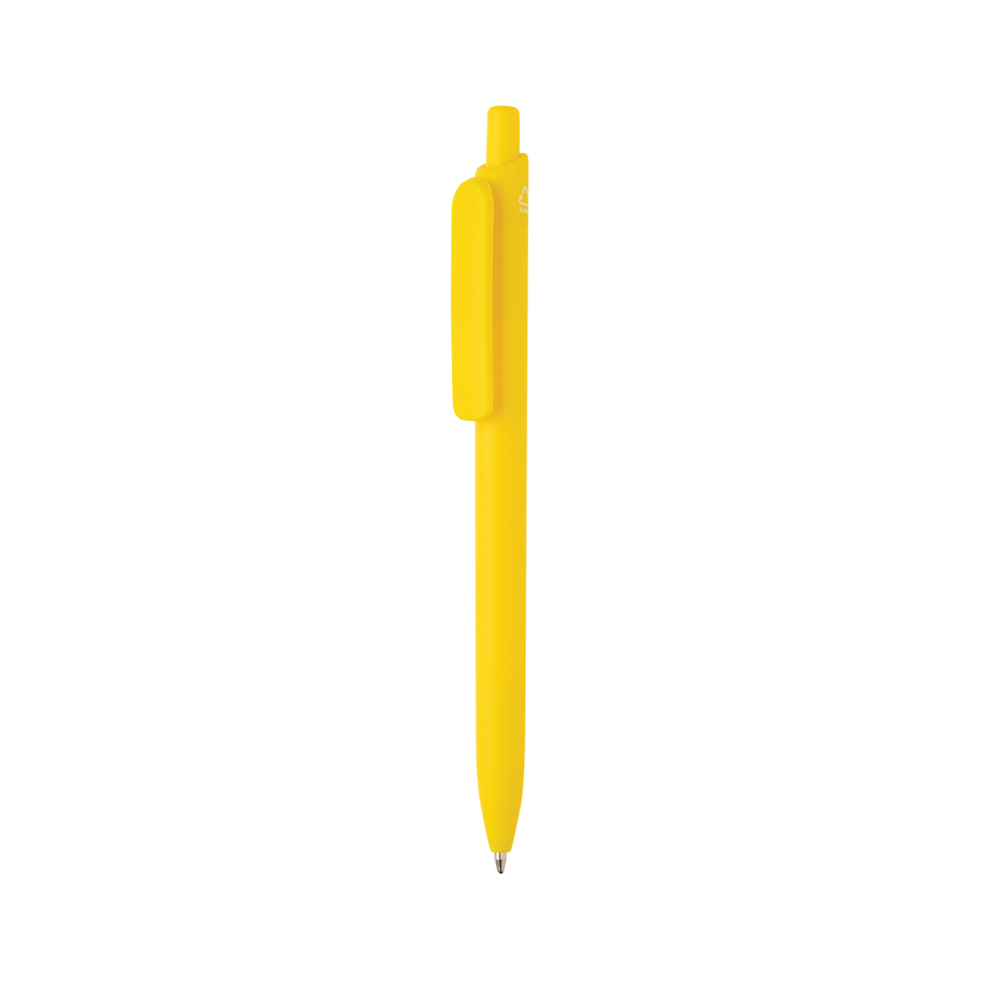 Bolt GRS certified R-ABS balpen - bedrukt of onbedrukt verkrijgbaar - geel (± PMS Yellow C)