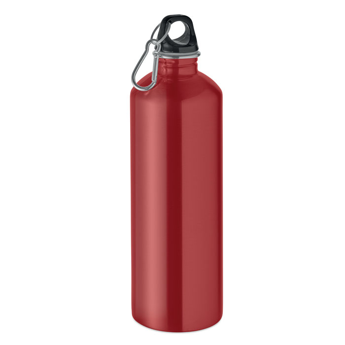 RE-ONE MOSS - Enkelwandige fles 1000ml - met logo of onbedrukt bestellen - rood