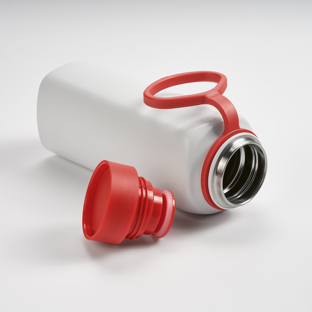 Ural fles gerecycled roestvrij staal 820 ml - Rood