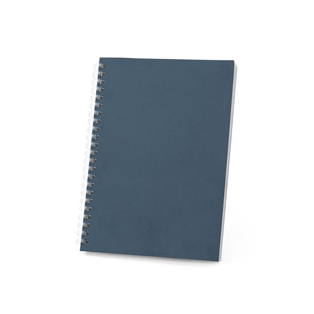 SCHILLER. A5 notitieblok met flexibele kaft, gemaakt van 100% gerecycled papier - kopen of bedrukken - blauw