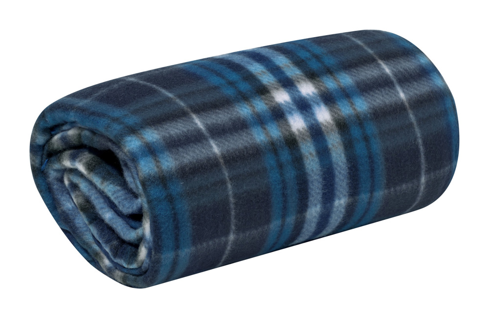 Fozzo - RPET-fleece deken - met logo of onbedrukt bestellen - Blauw