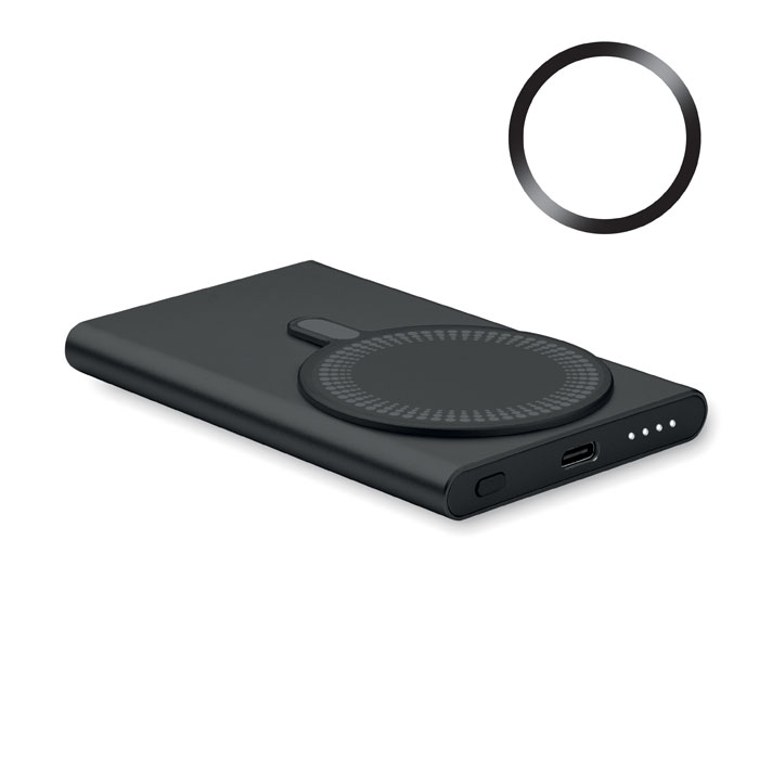 PAWTT - Draadloze oplader powerbank - kopen of bedrukken - Zwart