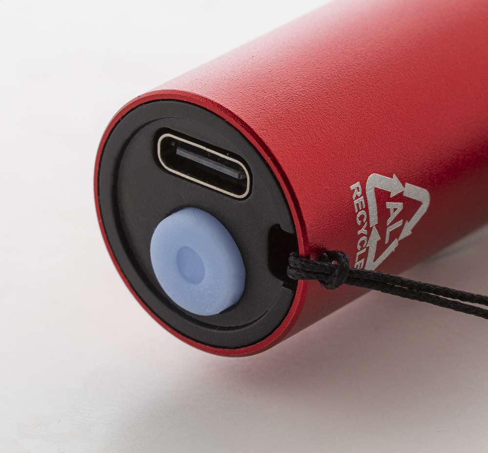 Chargelight Tone - oplaadbare zaklamp van gerecycled aluminium