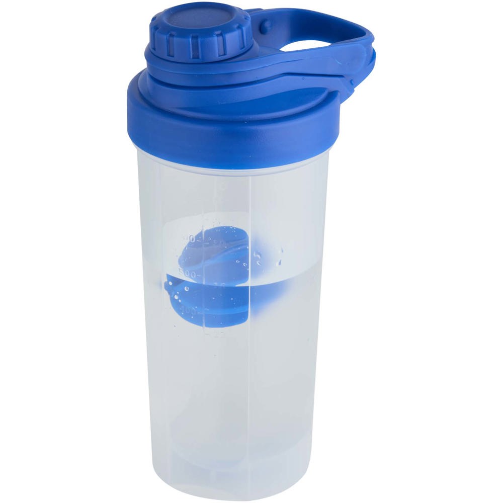 Forza 700 ml sportfles met shakerbal - met logo of onbedrukt bestellen - Koningsblauw