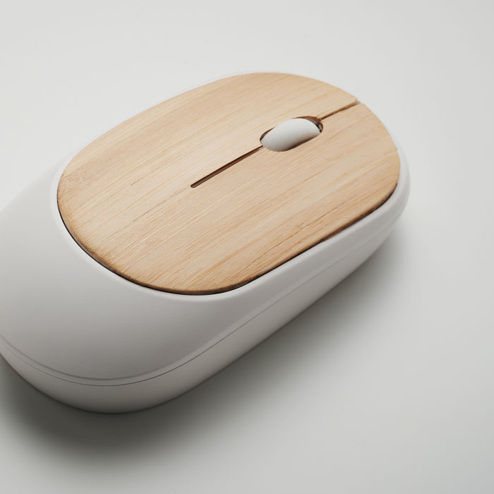 CURVY BAM - Bamboe draadloze muis