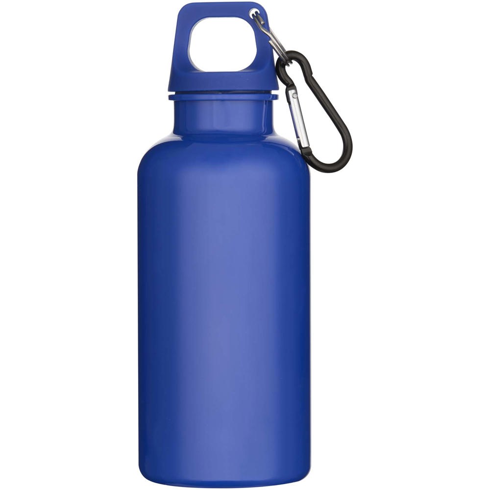 Oregon 400 ml effen waterfles van RCS gecertificeerd gerecycled plastic met karabijnhaak 
