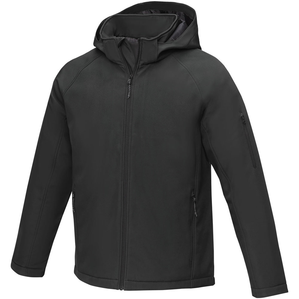 Notus gewatteerd softshell herenjas - bedrukt of onbedrukt verkrijgbaar - Zwart
