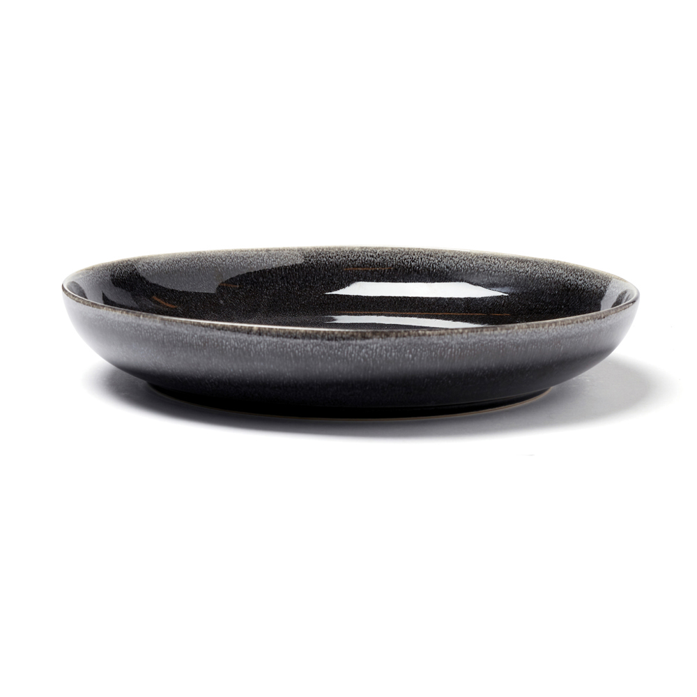 VINGA Nomimono schaal 31 cm - met logo of onbedrukt bestellen - zwart (± PMS Black)