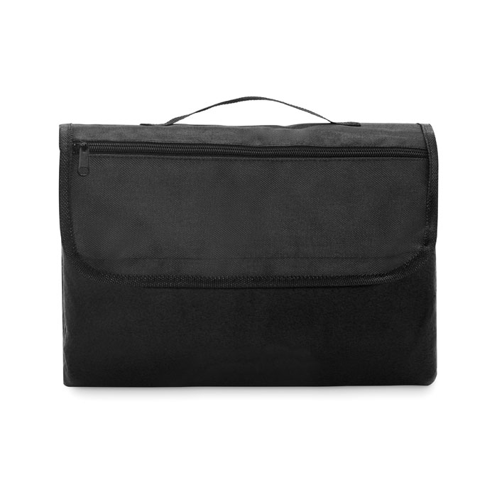 COSTA - Polar fleece picknickdeken - kopen of bedrukken - Zwart