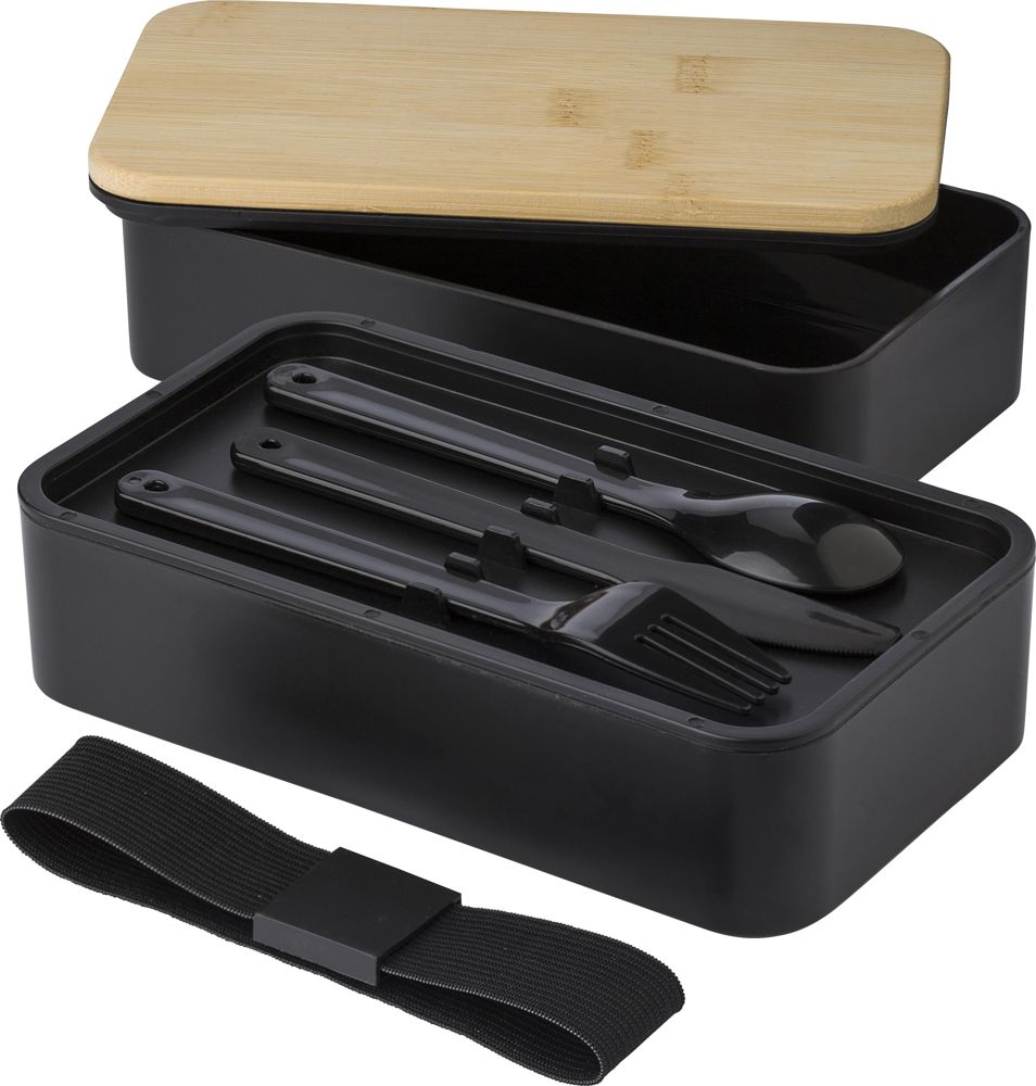 PP dubbele laag lunchbox Maxton - voor bedrijven en relatiegeschenken