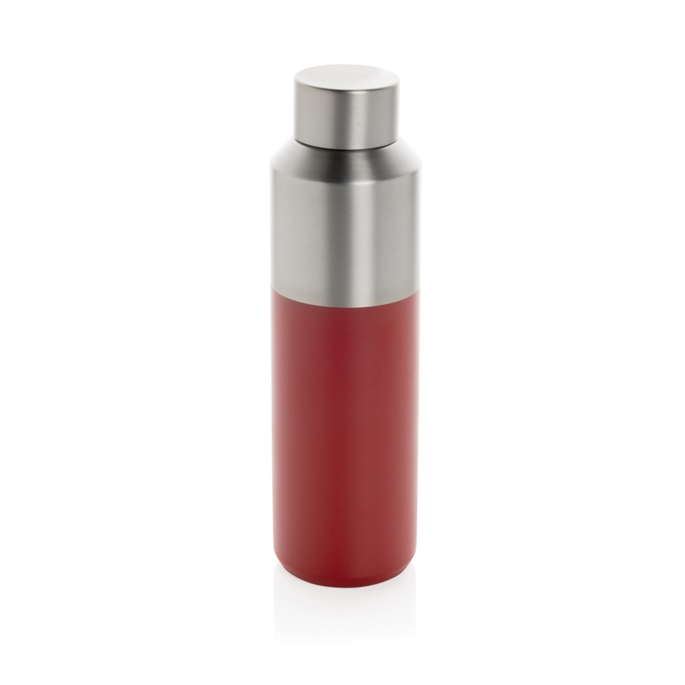 Fluid RCS gerecycled RVS water fles 600ML - bedrukt of onbedrukt verkrijgbaar - rood (± PMS 202)